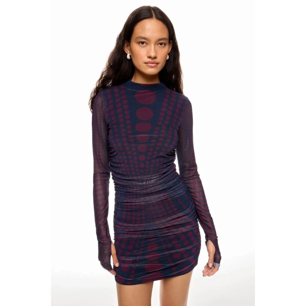 AFRM Darcie Stretchy Long Sleeve Cocktail Mini Dress – Women’s Size S